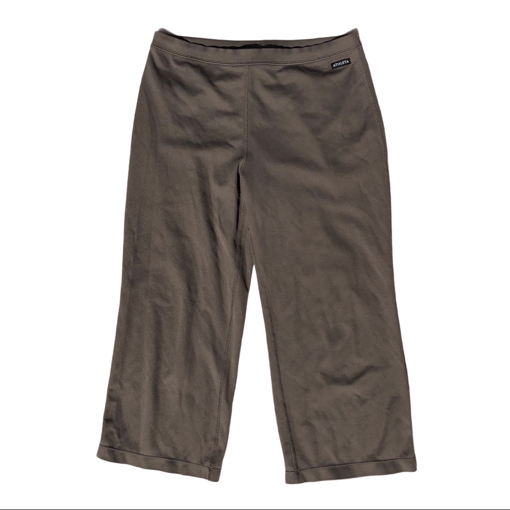 Athleta cropped wide leg pants